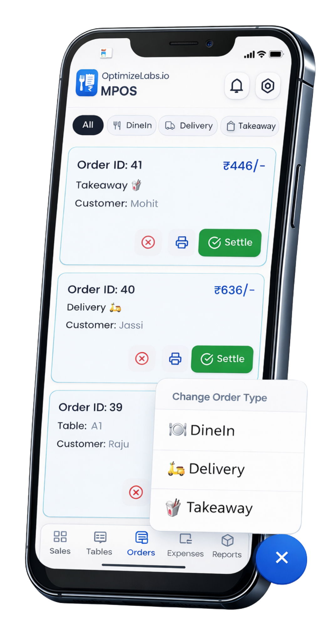 MPOS orders